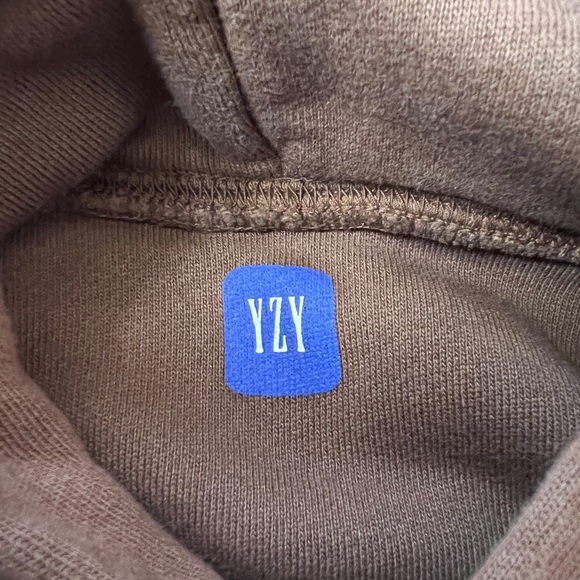 Yeezy x Gap Hoodie Pullover Sweater Sweatshirt Brown - Picture 4 of 4